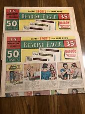 Reading Eagle Sunday Comics 1975 Lot of 2 Disney Donald Duck picture