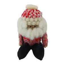 Vintage Particular People, Santa, Wool, Christmas, Holidays Home Decor picture