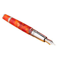Aurora Fountain Pen Desert Limited edition F nib ambienti orange made in italy picture