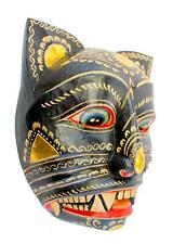 Balinese Panther Cat Feline Drama Mask Bali Wall Art hand carved wood Wall Art picture
