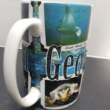 Vintage Georgia Aquarium Mug Cup Coffee Snapshots Pics Otters Penquins    16oz picture