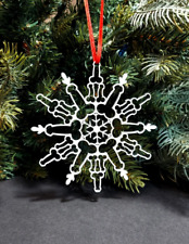 Penis Snowflake Ornament - Funny Discreet Dick Holiday Christmas Decoration picture