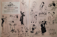 1945 Norman Rockwell Common Cold Vintage Print Ad Comic Illustrations CUTE picture
