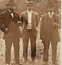 C.1910s RPPC. Stern Looking Men. Wealthy Men. Math Equation On Back. VTG Photo picture