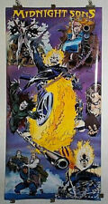 Vintage 1992 Ghost Rider door poster: 5 by 2 1/2 foot Marvel Comics 60x30 pin-up picture