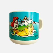 Vintage 90’s Disney Little Mermaid Ariel Scuttle Flounder Melamine Zak cup picture