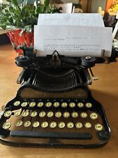 1930’s Vintage Corona Special Typewriter With Gold Crackle Accents picture