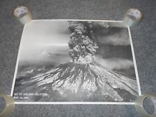 1980 VTG US GEOLOGICAL SURVEY 18X24 MT ST HELENS AERIAL B/W PHOTO POSTER PRINT picture