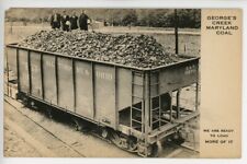 B & O Coal Car, Campbell Coal Co, Piedmont WV, Georges Creek MD postcard picture