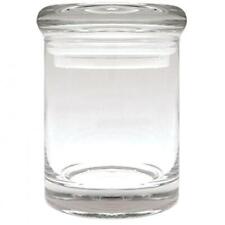 Clear Glass Plain Stash Jar 3 inch Medicine Container herb Jar  picture