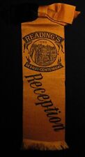 1898 READING PA SESQUICENTENNIAL RECEPTION RIBBON Native American Indian - NICE picture