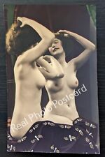 Risque Original French Hand Tinted Nude Real Photo Postcard PC Paris #2082 RPPC picture