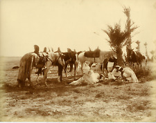 Bougault, Algeria, Arabs Resting Vintage Silver Print. Alexandre Bougault  picture
