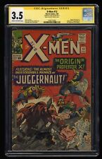 X-Men #12 CGC VG- 3.5 SS Signed Stan Lee 1st Appearance Juggernaut Kirby Art picture