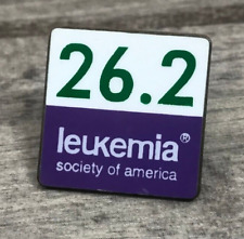 26.2 Leukemia Society of America Hat Lapel Jacket Backpack Bag Souvenir Pin Back picture