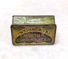 1950s Vintage Weinberg's Mahalla Cigarette Advertising Tin Box London CG550 picture