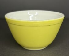 Pyrex Bowl 407 Yellow 1-1/2 Pint Mixing Vintage MCM Farmhouse picture