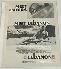 Vintage Lebanon 1971 Tourism Meet Emeera Magazine Ad picture
