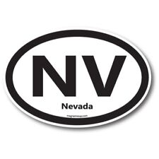 NV Nevada US State Oval Magnet Decal, 4x6 Inches, Automotive Magnet Car picture