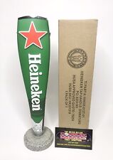 Heineken Red Star Three Sided Logo Beer Tap Handle 11” Tall - Brand New In Box picture