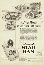 1927 Armour's Star Ham Vintage Print Ad Five Ways To Use Leftovers  picture