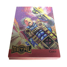 1997 Marvel's Metal Blaster Limited Edition Complete Trading Card Set 1-18 Fleer picture