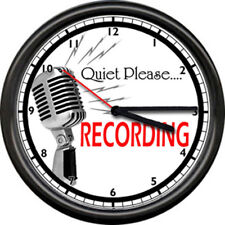 Recording Studio Microphone Record Sign Wall Clock #667 picture