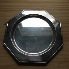 Vintage 1980s Octagonal Silver plate Serving Tray Dish Bowl Platter 11.25