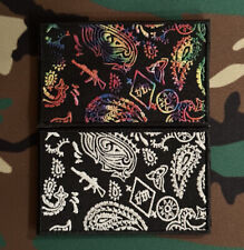 Finance & Maneuver F/M Kill Card Patch Black/White + Psychedelic Tie Dye SupDef picture
