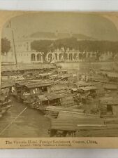 Victoria Hotel Foreign Settlement Canton Guangzhou Kwangchow China Stereoview picture