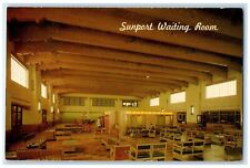 c1960 Sunport Air Terminal Interior Waiting Room Albuquerque New Mexico Postcard picture