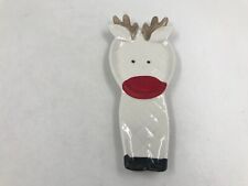Ceramic 9in Christmas Reindeer Spoon Rest DD01B21003 picture
