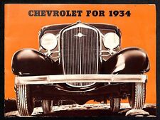 Chevrolet for 1934 Automobile Brochure 32pp VGC / Chicago World's Fair* picture