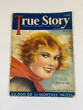 JUNE 1930'S TRUE STORY MAGAZINE THELMA TODD TRUTH IS STRANGER THAN FICTION picture