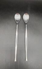 Set of 2 Vintage MCM Stainless Steel Ice Tea Spoons Stirring Spoons Japan 7.5