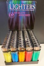 100 PACK Disposable Classic Cigarette Lighters - Full Standard Size - Wholesale picture