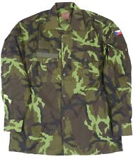 Medium - Czech Army M95 Woodland Camo Combat Shirt Military Lightweight Jacket picture