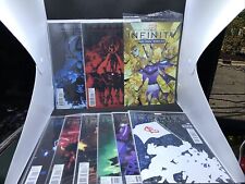 Infinity 1-6 New Avengers 9-10 (Hickman 2013)  1st App of Thane. Plus Extras picture