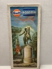 Vintage, 1960s, Gulf Metropolitan Boston and Cape Cod Tourguide Map picture