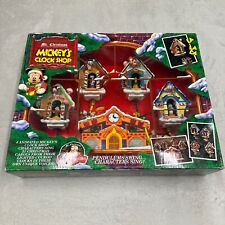 Mr. Christmas 1993 Mickey's Clock Shop - WORKS Excellent Condition picture