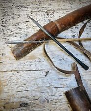 VINTAGE AUTHENTIC BUSHMAN ARROW QUIVER with One Barbed Arrow & Heavy Spearhead. picture