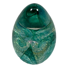 Vintage Glass Egg by GES For Display Colored Design Attributed To Canthenis picture