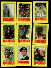 1985 TOPPS RAMBO STICKER COMPLETE SET 22 CARDS SYLVESTOR STALONE picture