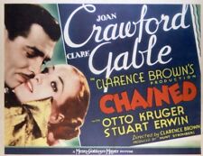Chained Clark Gable and Joan Crawford 11x14 inch poster picture