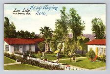 Palm Springs CA-California, Lazy Lodge Advertising Vintage c1954 Postcard picture