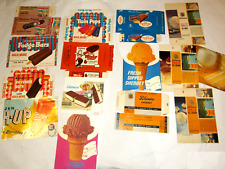 11 VINTAGE 1960s BILTMORE DAIRY FARMS ICE CREAM & TREAT BOXES WINKY/FUDGE BARS picture