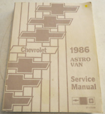 1986 CHEVROLET ASTRO VAN FACTORY SERVICE / SHOP MANUAL Car Auto Repair picture