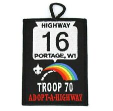 2018 Troop 70 Portage WI Adopt-A-Highway Glacier's Edge Council Patch Scouts BSA picture