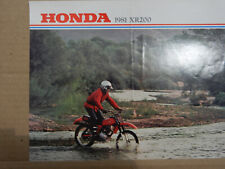 1981 HONDA XR200 Sales Flyer+ Spec Sheet picture