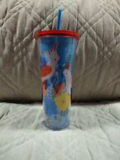 Starbucks Blue Birds Cockatoo Parrot 24oz Tumbler Cold Cup Limited Edition 2018 picture